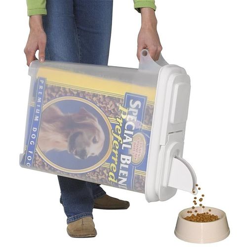Large (Up To 22Lb) Fresh Dry Dog Cat Food Plastic Storage