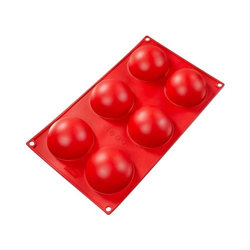 Fat Daddio'S Silicone Bakeware 6-Cavity Hemisphere (2.7 Oz)