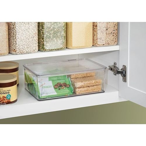 Idesign Cabinet/Kitchen Binz Storage Box, Clear, Extra Large, Plastic