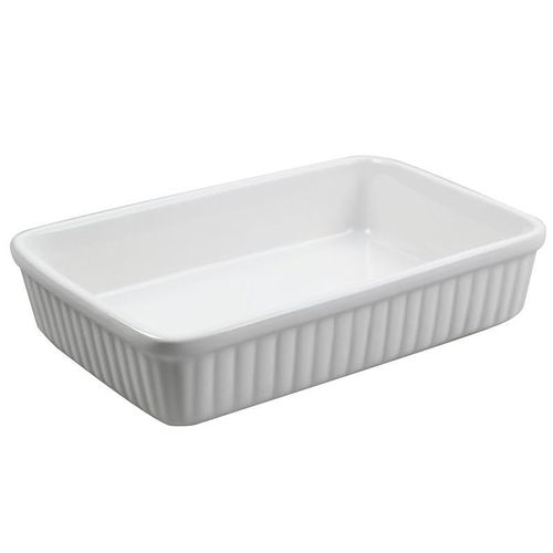 Mason Cash 2001.545 Collection Fine Stoneware Rectangular Baking And Serving Dish, Ceramic - White