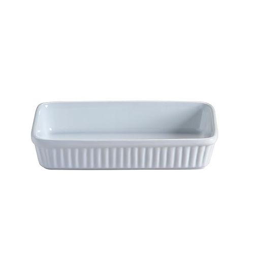 Mason Cash 2001.545 Collection Fine Stoneware Rectangular Baking And Serving Dish, Ceramic - White