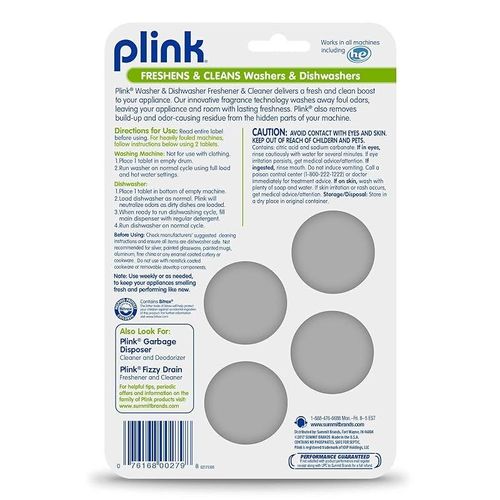 Plink Washer Dishwasher Freshener Cleaner