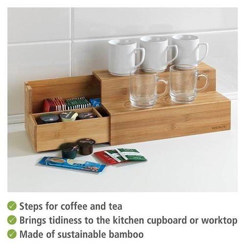 Wenko Bamboo Steps For Coffee Tea