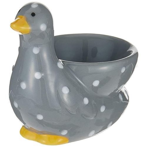 Kensington Madison Ceramic Egg Cup - Grey/White