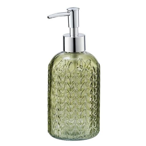 Glass Soap Dispenser Refillable Antique - Vetro Green