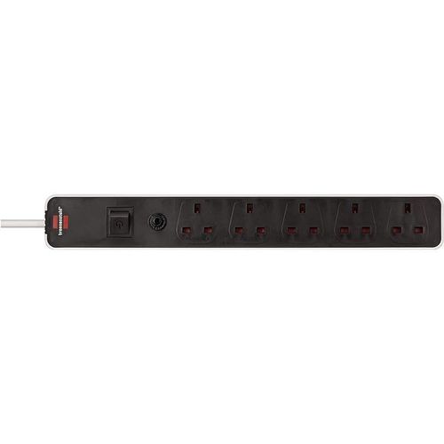 Brennenstuhl Ecolor 5-Way Extension Lead - White/Black