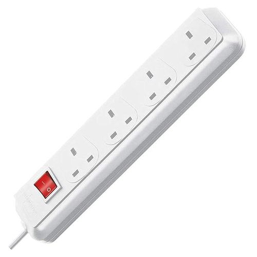 Brennenstuhl 1.5 Meter Eco Line Socket Outlet 4 Fold - White