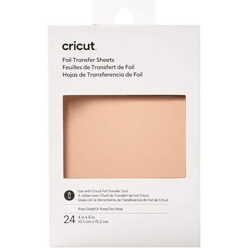 Cricut Transfer Foil Sheets 10 X 15 Cm 24 Sheets Rose Gold