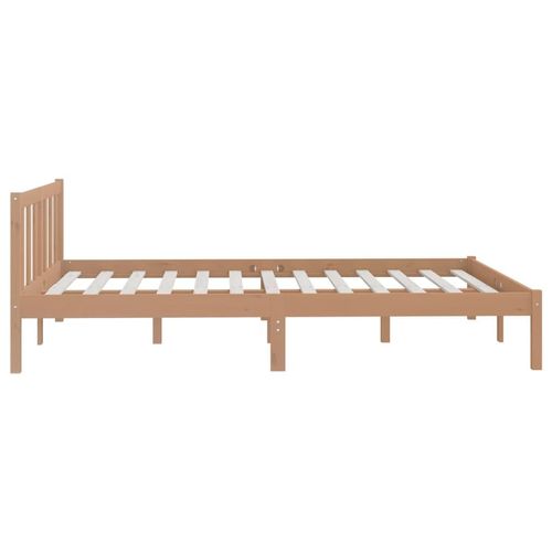 Bed Frame Honey Brown Solid Pinewood 120x200 cm