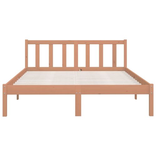 Bed Frame Honey Brown Solid Pinewood 120x200 cm