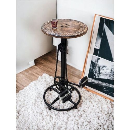 Wooden Twist Vegan Solid Wood Square Shape Footrest Pouf & Ottoman