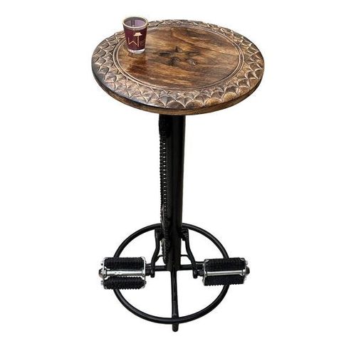 Wooden Twist Vegan Solid Wood Square Shape Footrest Pouf & Ottoman