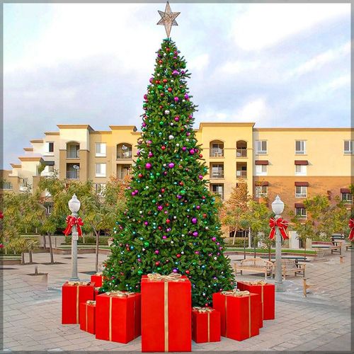 Artificial Christmas Tree With Stand Xmas Tree - Green 16.4ft