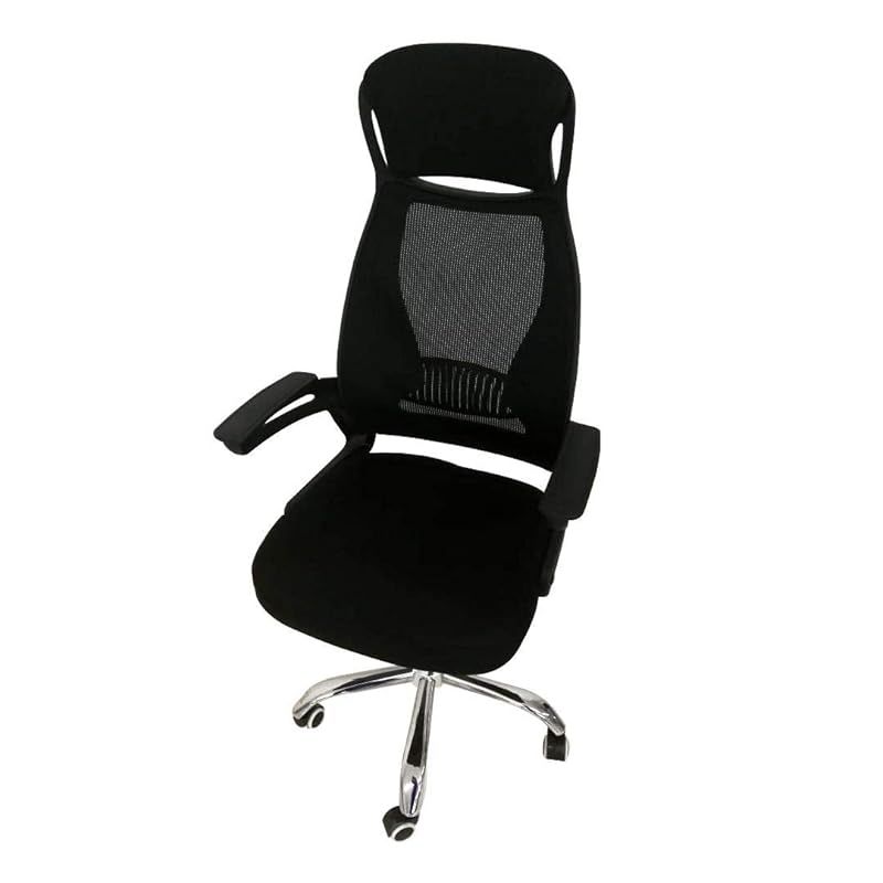 Buy Office Chair High Back, Mesh Back With Fabric Seat, Black Gdfmf