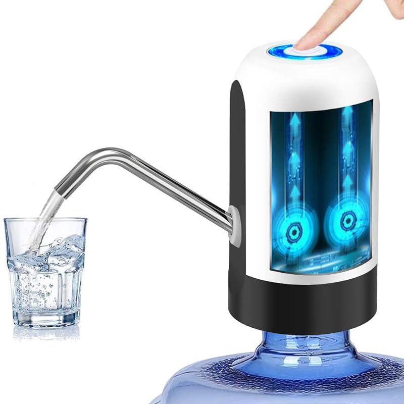 Wireless Push-button Rechargeable Electric Dispenser Water Pump with USB  Cable/304 Stainless Steel Tube for 4.5-18.9L Barrelled - AliExpress
