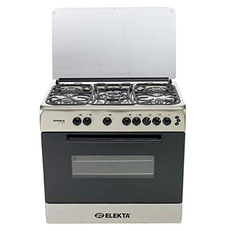 Buy Elekta 90X60 cm 5 Gas Burners Gas Cooking Range with FFD, Stainless