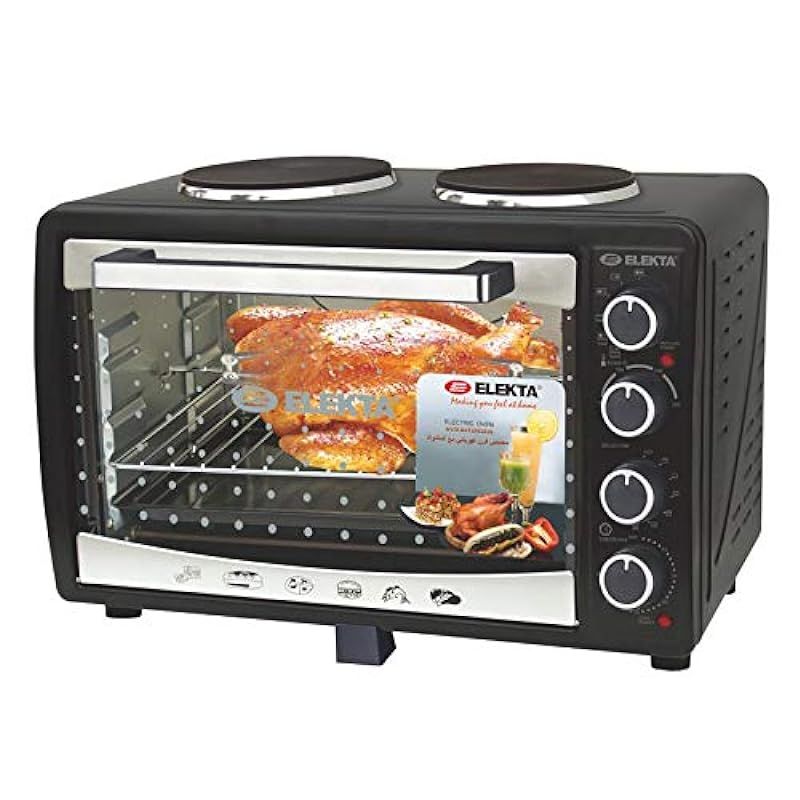 Buy Elekta Electric Oven With 2 Hot Plates & Rotisserie (43L) Online