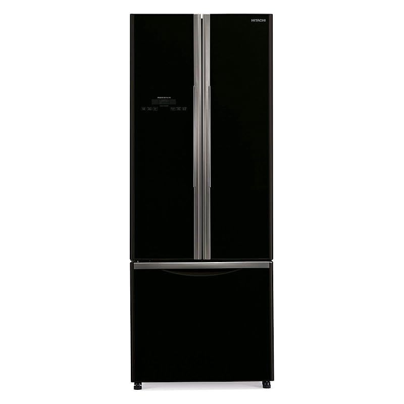 Hitachi 550L French Door Bottom Freezer Refrigerator Glass Black Model RWB550PUK2GBK | 1 Year Full 5 Years Compressor Warranty