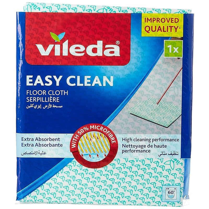 Shop Vileda Easy Clean Floor Cloth, Microfiber, Absorbent, Durable