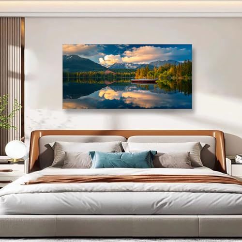 Buy ALAYRA Landscape Canvas Wall Art for Living Room Bedroom Office ...