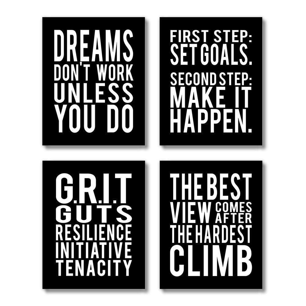 اشترِ ALAYRA Motivational Quotes Wall Decor Posters Inspirational Wall ...