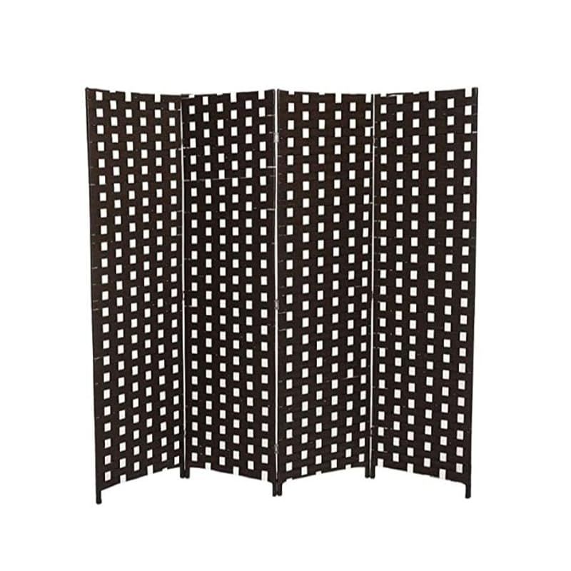 Buy Folding Rattan Privacy Screens 4 Panel Room Dividers Online