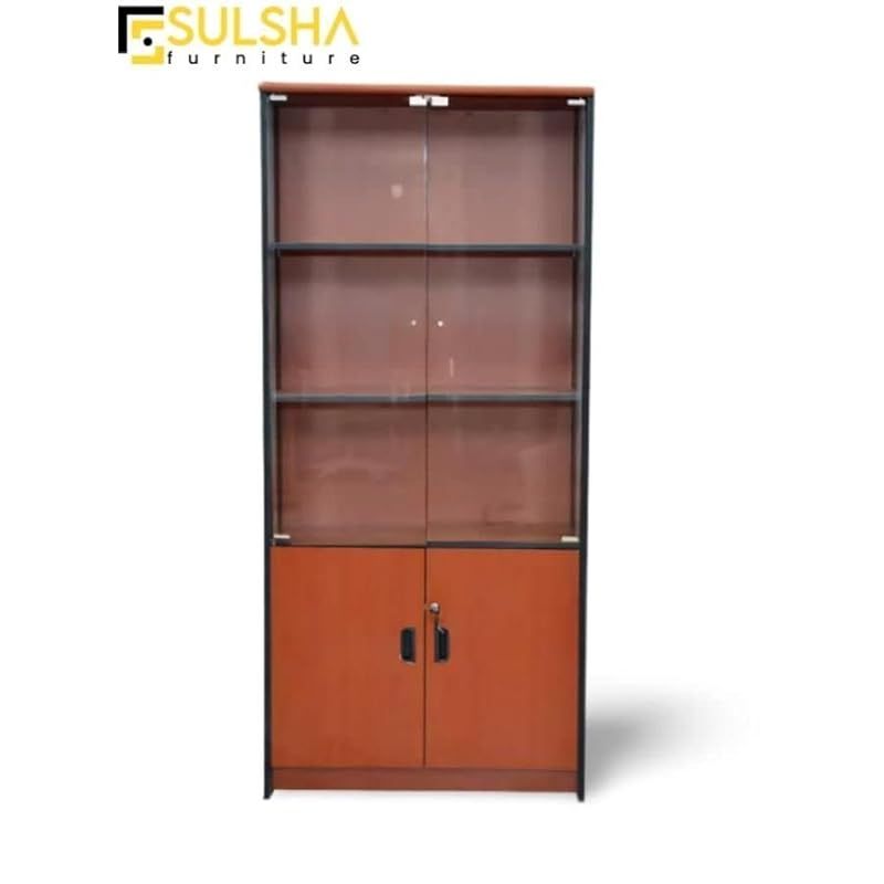 2 door store glass cabinet