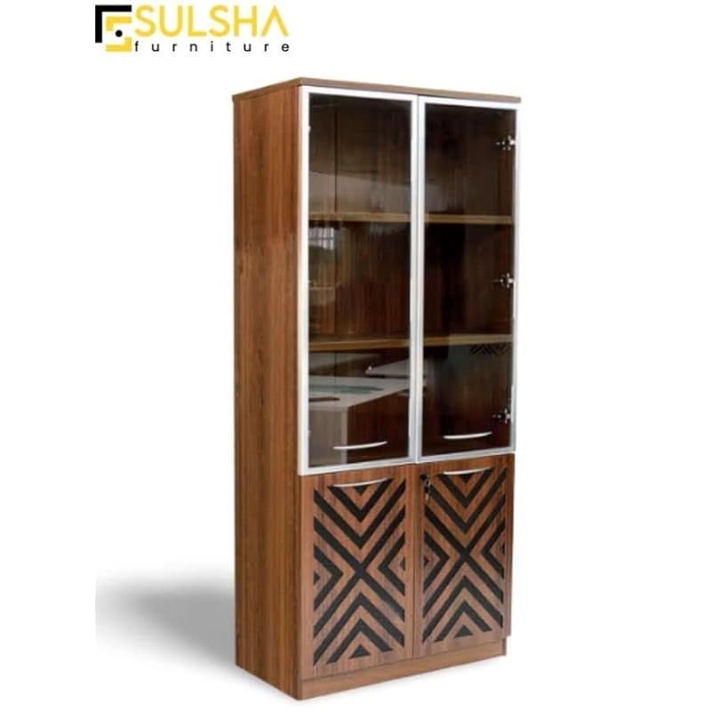 Modern wood store file cabinet