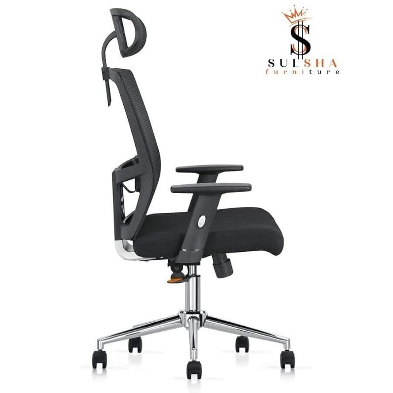 Premium Office Chair Ergonomic Designed Desk Chair Super Comfortable Mid Back Adjustable Arm Wide Seat Mesh Chair Hydraulic Back Sul1464