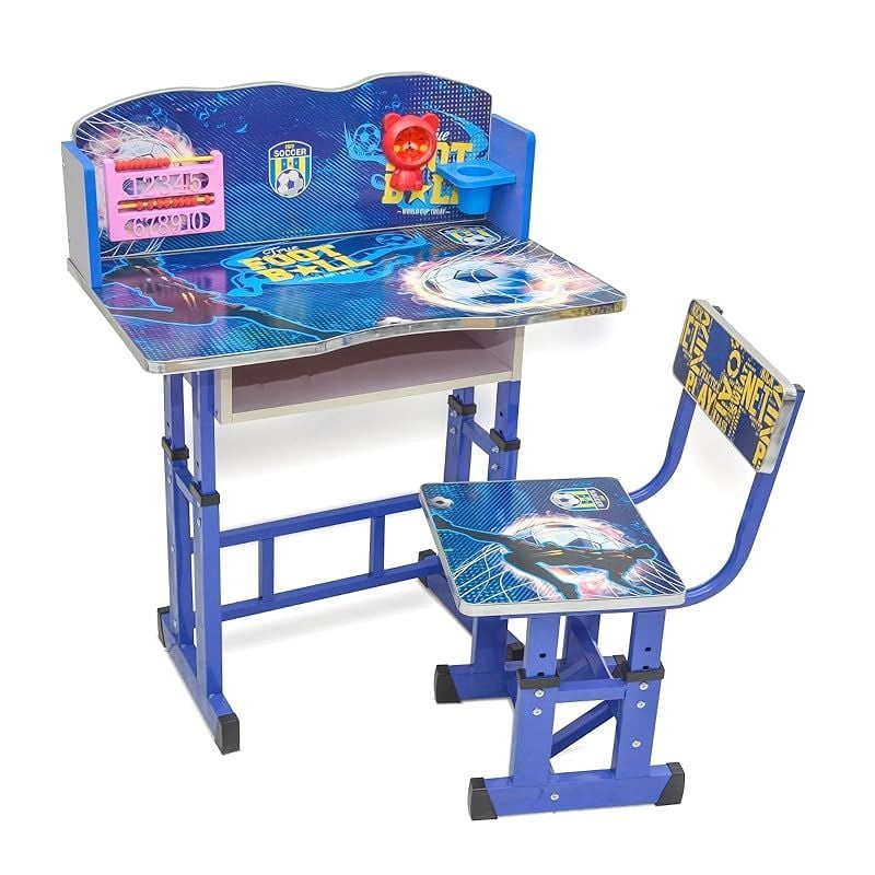 Foldable study table and best sale chair set