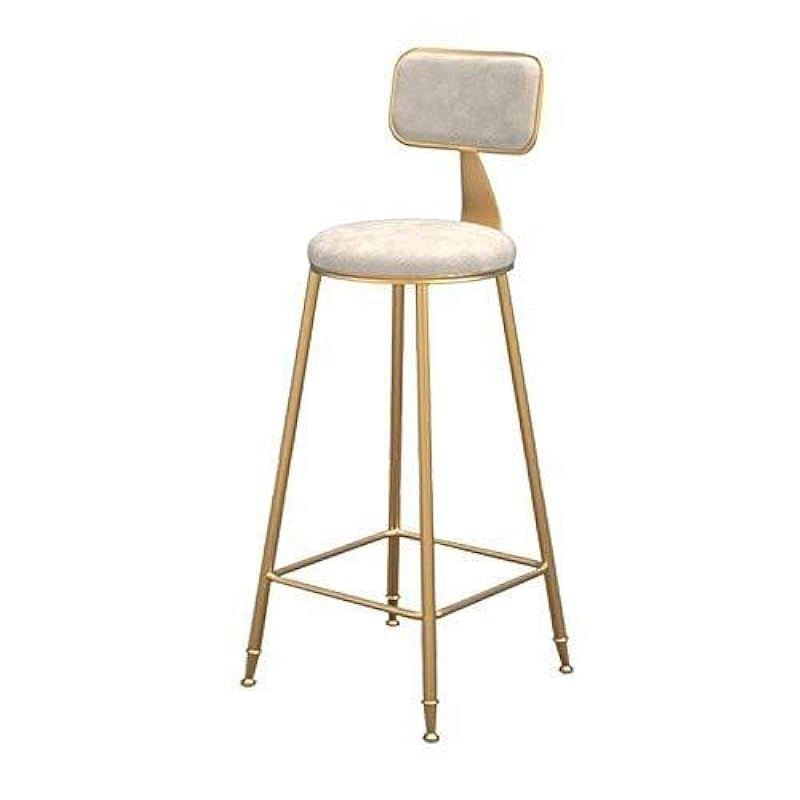 Gold and white store bar stools