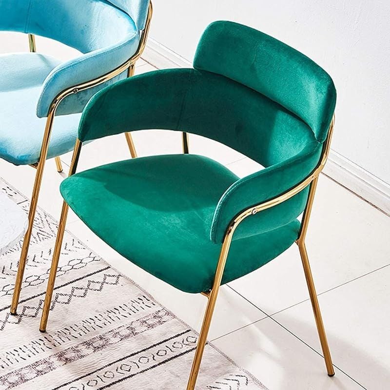 Dark green store dining chairs