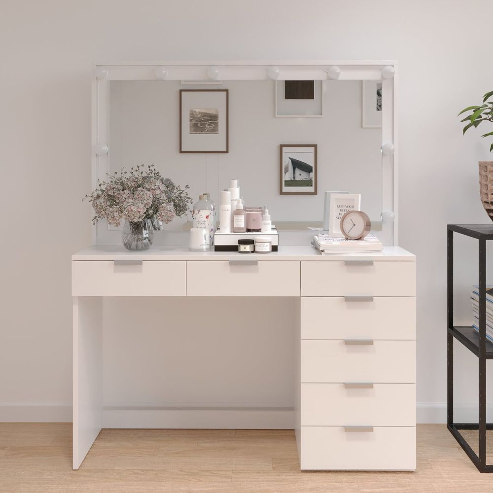 Jocelyne dressing vanity store with mirror