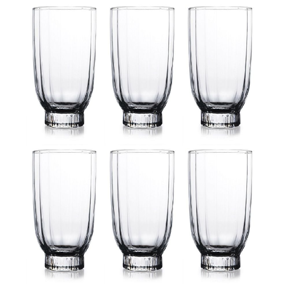 Pasabahce 6-Piece Amore Long Drink Tumbler, 410 ml, Clear