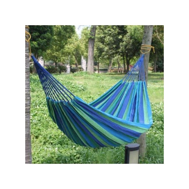 Striped Hammock Blue/Green 280x80cm