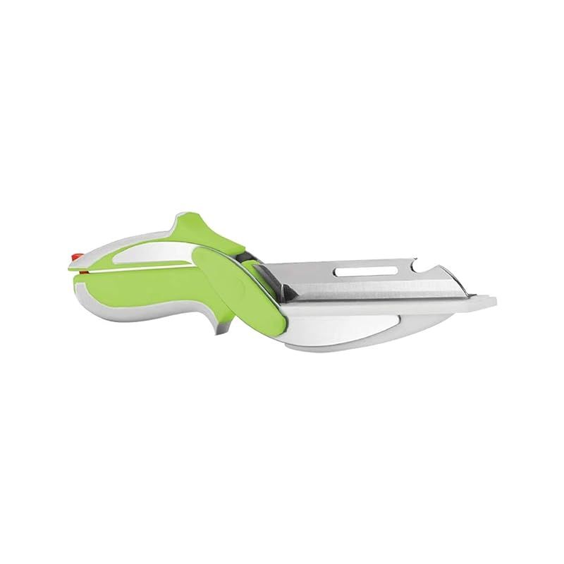 Wonderchef 6-In-1 Plastic Scissor - Green/Grey