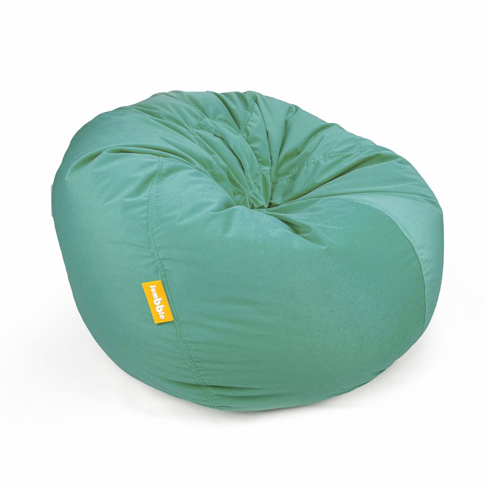 Jumbble Nest Soft Suede Bean Bag with Filling | Cozy Bean Bag Best for Lounging Indoor | Kids & Adult | Soft Velvet Fabric | Filled with Polystyrene Beads (Kids, Mint Green)