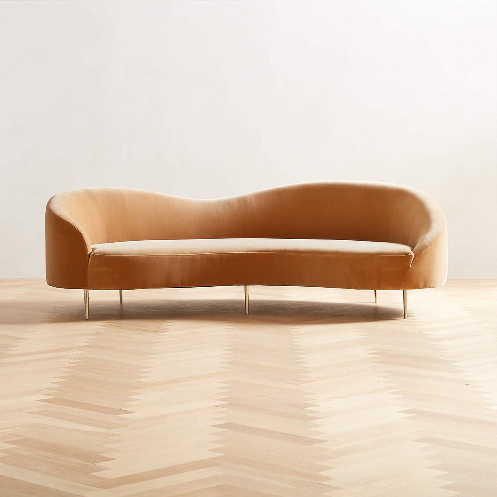 Cb2 deals curved sofa