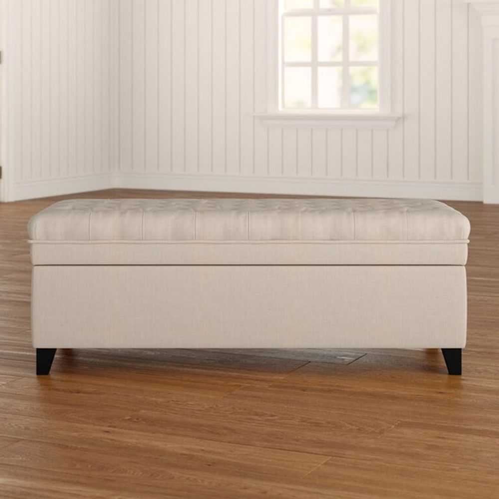 Tufted rectangle deals ottoman