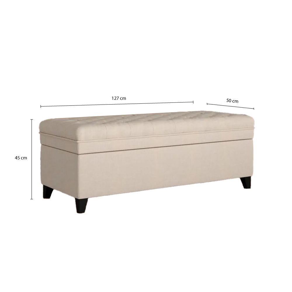 Fabric on sale storage bench