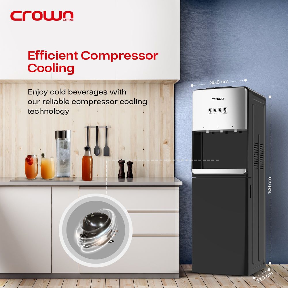 Crownline WD-406 3-in-1 Hot, Normal, and Cold Bottom Loading Water Dispenser