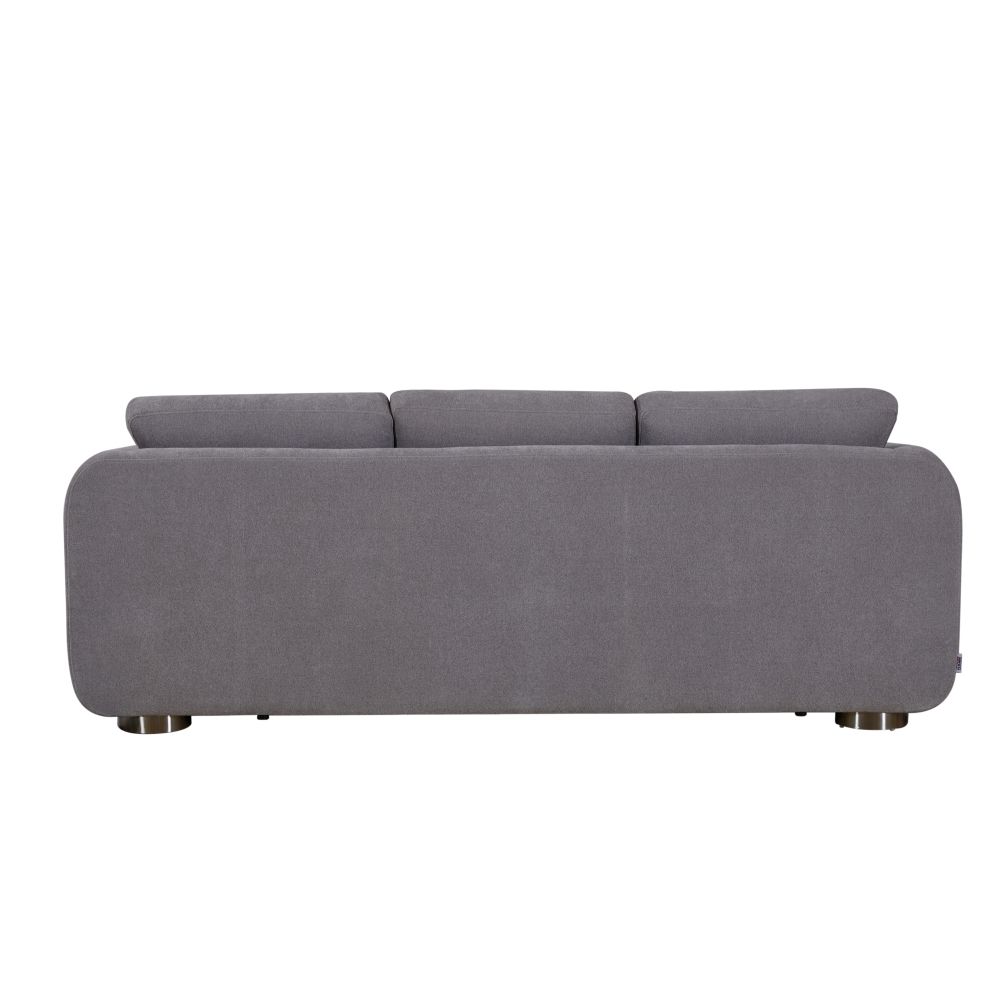 Hestia 3+2+2 Seater Fabric Sofa Set - Light Grey