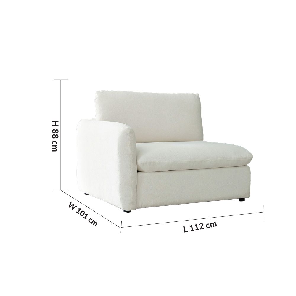 Black and deals white sectional sofa