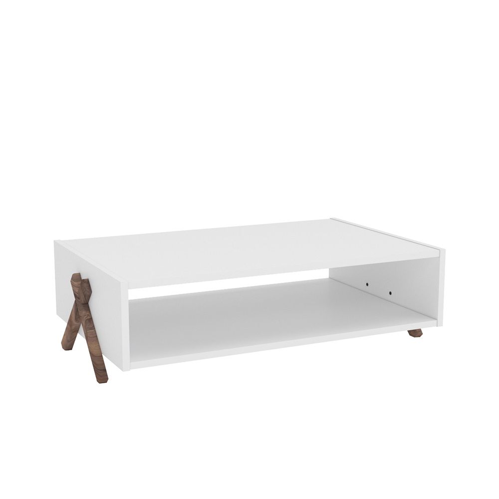 Kipp Coffee Table Walnut  White 94x60x28cm