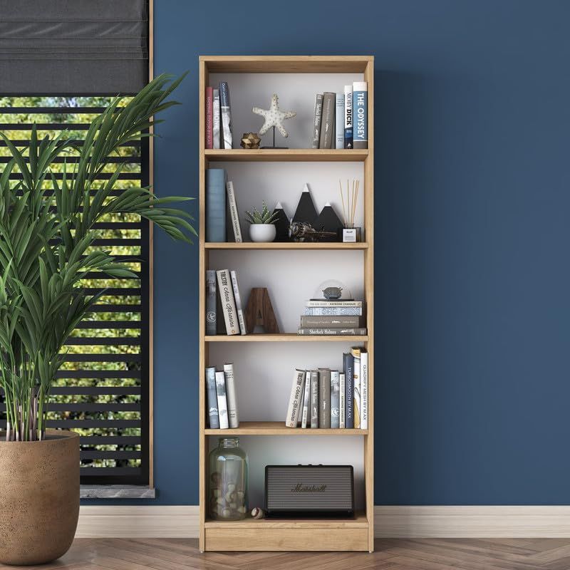 Navy deals blue bookcase