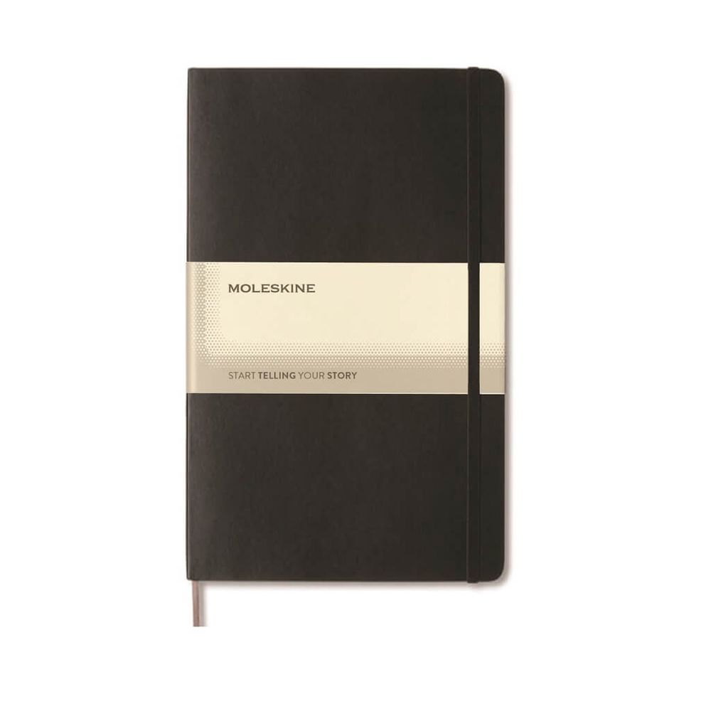 Moleskine Classic Hard Cover Extra Large Notebook Ruled Black