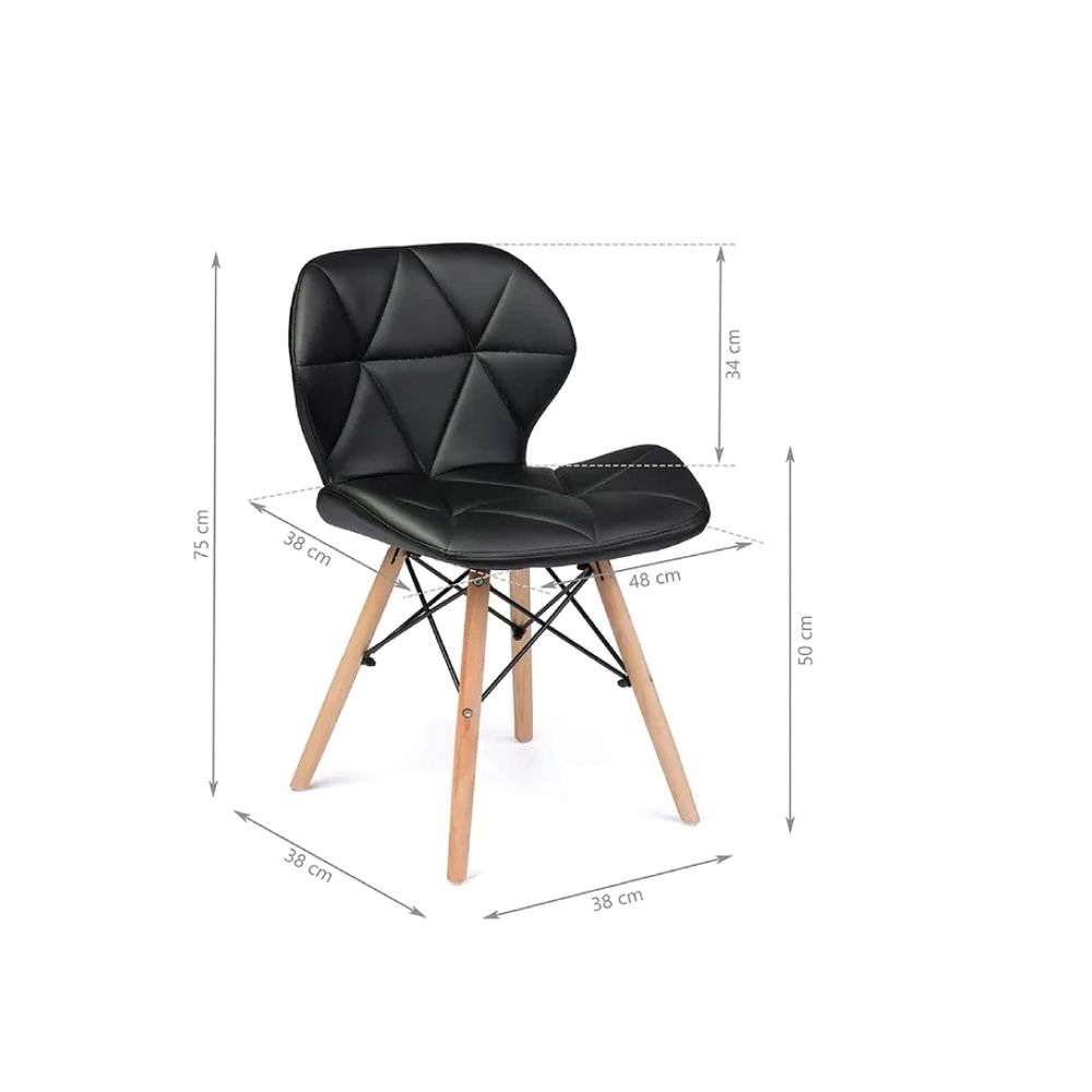 Restaurant Dining Chair AB1021A-Black