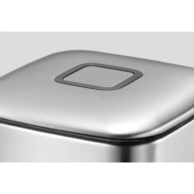 Eko Stainless Steel Top In Fingerprint-Resistant With Soft Closing Pedal Bin 12 Liters