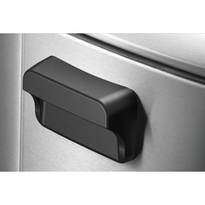 Eko Stainless Steel Top In Fingerprint-Resistant With Soft Closing Pedal Bin 12 Liters
