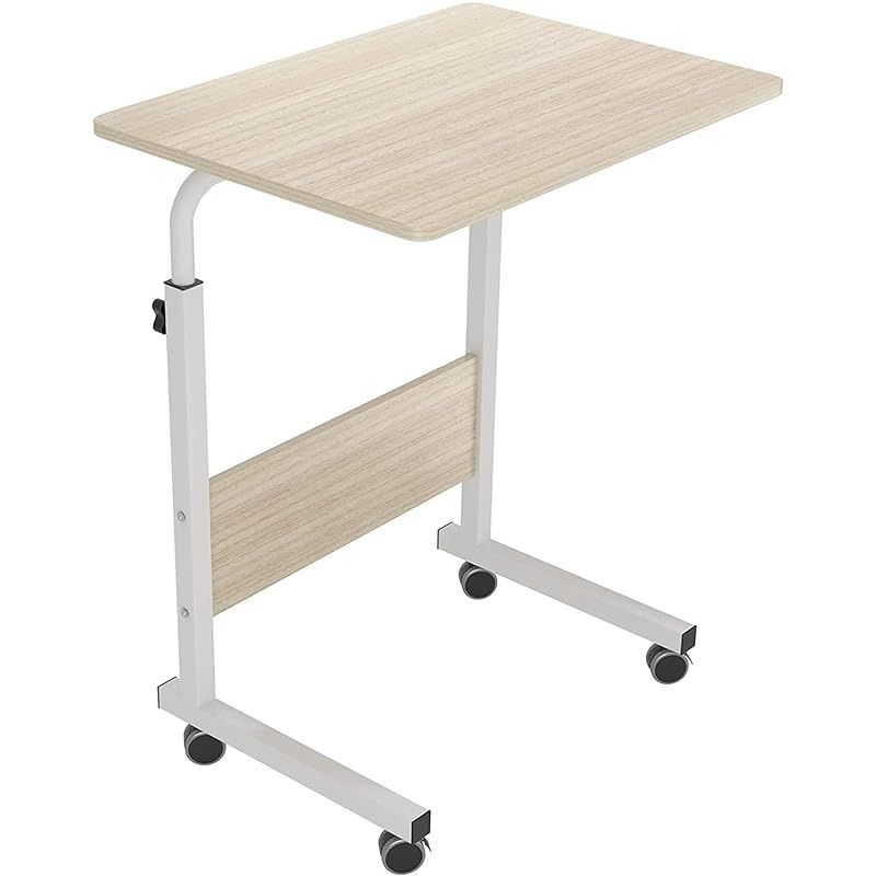 Buy Laptop Table Desk Computer Workstation Height Adjustable Rolling ...